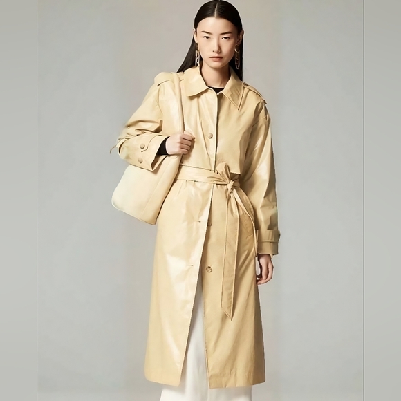 J. Crew Jackets & Blazers - Shiny Rain or Shine Trench Coat